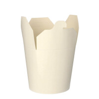 50 Pastaboxen, Pappe 750 ml 10 cm x 10 cm x 8,5 cm weiss