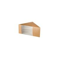 50 Sandwichboxen, Pappe mit Sichtfenster aus PLA 12,3 cm...