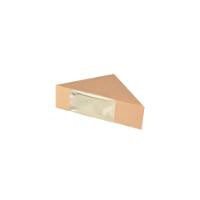 50 Sandwichboxen, Pappe mit Sichtfenster aus PLA 12,3 cm...