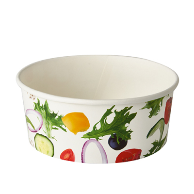45 Salatschalen, Pappe "To Go" 750 ml &Oslash; 15 cm x 6 cm "Salad"