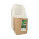 Papstar 25 Feinkostboxen, Pappe mit Sichtfenster aus PLA eckig 750 ml 14 cm x 14 cm x 5 cm braun