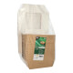 25 Feinkostboxen, Pappe mit Sichtfenster aus PLA eckig 1000 ml 16 cm x 16 cm x 5 cm braun