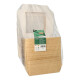 Papstar 25 Feinkostboxen, Pappe mit Sichtfenster aus PLA eckig 1500 ml 19 cm x 19 cm x 5 cm braun