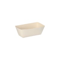 Papstar 50 Saucentrays, Pappe &quot;pure&quot; 3,5 cm x 3 cm x 7 cm weiss &quot;Good Food&quot;