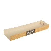 50 Snacktrays, Pappe &quot;pure&quot; 3 cm x 7,5 cm x...