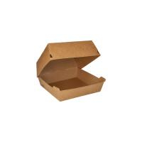 25 Burgerboxen, Pappe 9 cm x 18,5 cm x 18,5 cm braun...