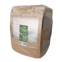 40 Feinkostboxen, Pappe mit Sichtfenster aus PLA &quot;pure&quot; eckig 1500 ml 4,5 cm x 21 cm x 16 cm braun &quot;100% Fair&quot;