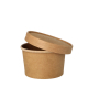 Papstar 25 Suppenbecher, Pappe rund 230 ml &Oslash; 9,8 cm x 6 cm braun