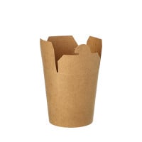 25 Snackboxen, Pappe eckig 230 ml 7,5 cm x 6,5 cm x 5,8 cm braun