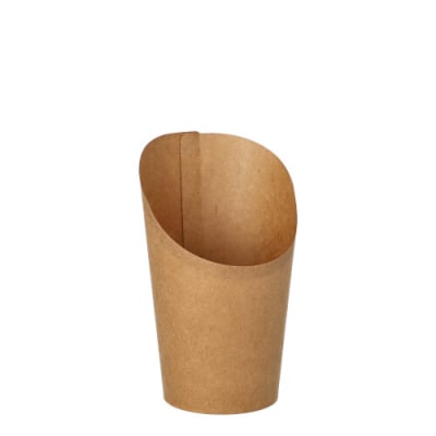 50 Wrap Cups, Pappe 230 ml 10 cm x 6 cm x 8 cm braun