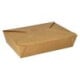 50 Lunchboxen, Pappe &quot;pure&quot; 1500 ml 4,8 cm x 14 cm x 19,7 cm braun