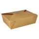 50 Lunchboxen, Pappe &quot;pure&quot; 2000 ml 6,4 cm x 14 cm x 19,7 cm braun