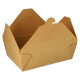 50 Lunchboxen, Pappe &quot;pure&quot; 2000 ml 6,4 cm x 14 cm x 19,7 cm braun