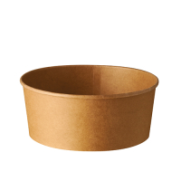 Papstar 50 Salatschalen, Pappe rund 750 ml &Oslash; 15 cm x 6 cm braun