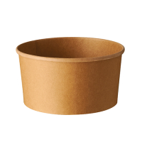 Papstar 50 Salatschalen, Pappe rund 1000 ml &Oslash; 15 cm x 7,5 cm braun