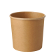 Papstar 25 Suppenbecher, Pappe 760 ml &Oslash; 11,5 cm x 11 cm braun