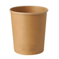 Papstar 25 Suppenbecher, Pappe rund 940 ml &Oslash; 11,5 cm x 13 cm braun