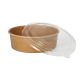 50 Salatschalen, Pappe rund 500 ml &Oslash; 15 cm x 4,6 cm braun