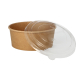 50 Salatschalen, Pappe rund 750 ml &Oslash; 15 cm x 6 cm braun