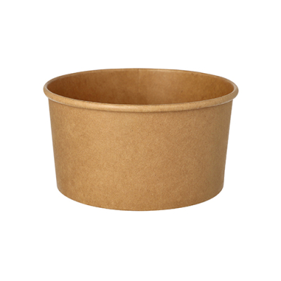 50 Salatschalen, Pappe rund 1000 ml &Oslash; 15 cm x 7,5 cm braun