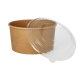 50 Salatschalen, Pappe rund 1000 ml &Oslash; 15 cm x 7,5 cm braun