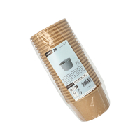 25 Suppenbecher, Pappe rund 230 ml &Oslash; 9,8 cm x 6 cm braun