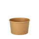 25 Suppenbecher, Pappe rund 230 ml &Oslash; 9,8 cm x 6 cm braun