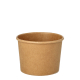 25 Suppenbecher, Pappe rund 350 ml &Oslash; 9,8 cm x 7 cm braun