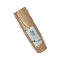 25 Suppenbecher, Pappe rund 470 ml &Oslash; 9,8 cm x 10 cm braun
