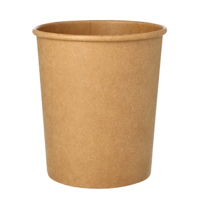 25 Suppenbecher, Pappe rund 940 ml &Oslash; 11,5 cm &Acirc;&middot; 13 cm braun