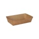 Papstar 50 Snacktrays, Pappe &quot;pure&quot; 3,5 cm x 7 cm x 12 cm braun