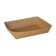 Papstar 50 Snacktrays, Pappe &quot;pure&quot; 4 cm x 11 cm x 16 cm braun