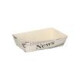 50 Pommes-Frites-Trays 3,5 cm x 7 cm x 12 cm weiss &quot;Newsprint&quot;