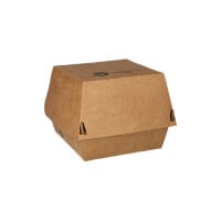 80 Burgerboxen, Pappe 7,8 cm x 9 cm x 9 cm braun...