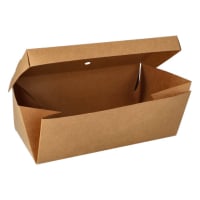 20 Burgerboxen, Pappe &quot;pure&quot; 10 cm x 13 cm x 25...