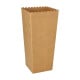 100 Popcorn-Boxen Pappe &quot;pure&quot; eckig 1300 ml 19,7 cm x 7 cm x 7 cm braun klein