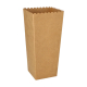 Papstar 100 Popcorn-Boxen Pappe &quot;pure&quot; eckig 1300 ml 19,7 cm x 7 cm x 7 cm braun klein