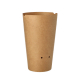 Papstar 50 Pommes-Frites-Sch&uuml;tte, Pappe rund &Oslash; 6 cm x 14 cm braun klein