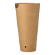 Papstar 50 Pommes-Frites-Sch&uuml;tte, Pappe rund &Oslash; 6 cm x 17,7 cm braun gro&szlig;