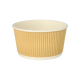 Papstar 25 Suppenbecher, Pappe rund 720 ml &Oslash; 13,5 cm x 7,3 cm braun/weiss Ripple Wall