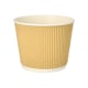 Papstar 25 Suppenbecher, Pappe rund 998 ml &Oslash; 13,5 cm &Acirc;&middot; 10,8 cm braun/weiss Ripple Wall