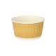Papstar 25 Suppenbecher, Pappe rund 380 ml &Oslash; 11 cm x 5,8 cm braun/weiss Ripple Wall