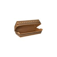 300 Baguetteboxen, Pappe 7,5 cm x 10,7 cm x 22 cm braun...