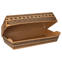 300 Baguetteboxen, Pappe 7,5 cm x 10,7 cm x 22 cm braun...