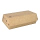 65 Baguetteboxen, Pappe &quot;NOTPLA&quot; 7,5 cm x 10,7 cm x 22 cm braun