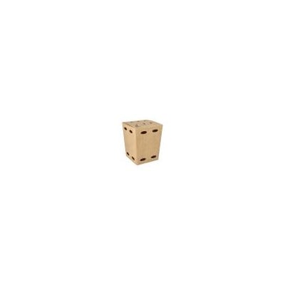 100 Pommes-Frites-Boxen, Pappe &quot;NOTPLA&quot; 15 cm x 10,5 cm x 10,5 cm braun