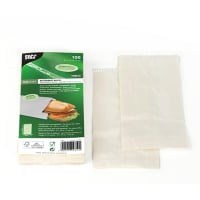 Papstar 100 Butterbrotbeutel 21 cm x 10 cm x 3 cm weiss ,...