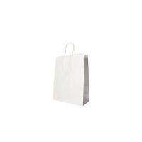 25 Tragetaschen, Papier 35 cm x 26 cm x 12 cm weiss mit...