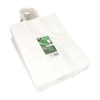 25 Tragetaschen, Papier 35 cm x 26 cm x 12 cm weiss mit...