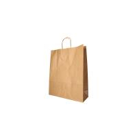 25 Tragetaschen, Papier 40 cm x 32 cm x 12 cm braun mit...